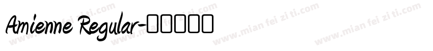 Amienne Regular字体转换